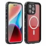 Coque pour iphone 15 pro max avec protection d'�cran ip68 etanche int�grale