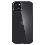 Coque pour iphone 15 s�rie ultra hybrid antichoc case mate noir transparent