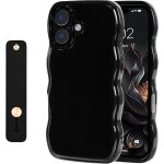 Coque pour iphone 16 mignonne simple et ondulée avec dragonne ajustable poignée de maintien en main femmme ... Coque pour iphone 16 mignonne simple et ondulée avec dragonne ajustable poignée de maintien en main femmme ...