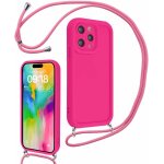Coque pour iphone 16 pro 6, 3  avec cordon de collier r�glable, etui protection de la cam�ra silicone ...