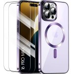 Coque pour iphone 16 pro max avec anneau magnétique + 2 verres trempés, protection transparente contour ... Coque pour iphone 16 pro max avec anneau magnétique + 2 verres trempés, protection transparente contour ...