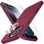 Coque compatible avec iphone 16 pro max, silicone verre tremp� et cam�ra protecteur slim housse de protection ...