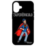 Coque pour iphone 16 + plus silicone super bricolo cadeau d'anniversaire drole smartphone antichoc comics ...