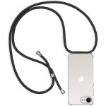 Coque pour iphone 16e avec cordon, collier etui de protection ultra - mince transparente clair silicone ...