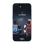 Coque pour iphone 16e young jordan vs old jordan be legendary basket