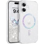 Coque pour iphone 17 6, 3 pouces compatible avec magsafe, coque iphone 17 pailltte tranparente, antichoc ...