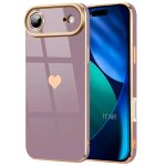 Coque pour iphone air - protection avec motif coeur silicone antichoc ultra slim l�ger - violet - efconnection ...