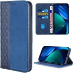 Coque pour iphone air, protection style portefeuille cuir pu motif mosa�que bleu marine - efconnection ...