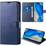 Coque pour iphone 17 pro max, protection flip case cuir synth�tique antichoc anti - rayures bleu marine ...