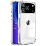 Coque pour iphone 17 pro - protection silicone anti - rayures antichoc coins renforcs transparent - ...