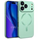 Coque pour iphone 17 pro, silicone liquide protection slim anti - rayures avec cercle magn�tique - vert ...
