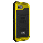 Coque pour iphone 17e protection int�grale robuste etanche ip68 avec dragonne noir / jaune