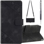 Coque pour iphone se 2020 / 8 / 7 avec cordon, rglable lanyard housse rabat portefeuille cuir etui, slim ...