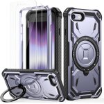 Coque iphone se 2022 / 2020, coque iphone 8 / 7 avec 2 verre tremp�, antichoc etui de militaire protection, ...