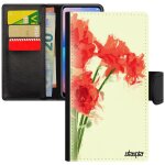Coque iphone se 2022 en cuir porte cartes bouquet de fleurs cadeau fete des meres jonquille pochette ...