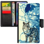 Coque iphone se 2022 renard tribal 4g animal azteque feuilles montagne graphique nature leather ethnique ...