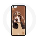 Coque pour iphone 4 / 4s chien basset