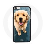 Coque pour iphone 4 / 4s chien beige golden retriever