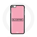 Coque pour iphone 4 blackpink groupe de k - pop logo fond rose
