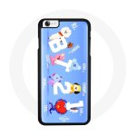 Coque pour iphone 4 bts bangtan sonyeondan bt21 van tata chimmy cooky rj koya shooky et mang