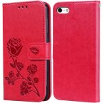 Coque pour for iphone 5 / 5s / se 2016, housse premium en cuir pu portefeuille flip case cover protection ...