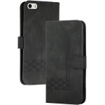 Coque compatible avec iphone 5 / iphone 5s / iphone se (4. 0 pouce), anti - choc housse en cuir premium ...