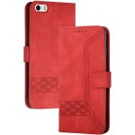 Coque compatible avec iphone 5 / iphone 5s / iphone se (4. 0 pouce), anti - choc housse en cuir premium ...