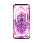 Coque iphone 5 5s se silicone main de fatma rose talisman fille motif 4g a apple iphone 5 iphone 5s iphone ...