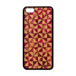 Coque iphone 5c en bois silicone design carreau noir original rose geometrie smartphone housse fond fr�ne ...