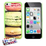 Coque iphone 5c les macarons silicone vert rigide (tpu) Coque iphone 5c les macarons silicone vert rigide (tpu)
