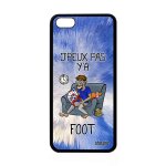 Coque iphone 5c silicone j'peux pas y'a foot je comique jpeux portable supporter case football rigide ...