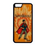 Coque iphone 6 6s plus bois silicone super bricolo cadeau fete des peres humour antichoc housse bd papy ...