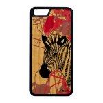 Coque iphone 6 6s plus en bois et silicone zebre solide rayure design case iphone 6 plus iphone 6s plus ...