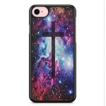 Coque iphone 6 plus et iphone 6s plus croix cross galaxie galaxy