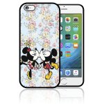 Coque iphone 6 et iphone 6s mickey minnie kiss love flowers fleurs vintage disney0291