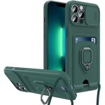Coque pour iphone 6 plus / 7 plus / 8 plus - tpu silicone anti - choc avec protge - camra coulissant, ...