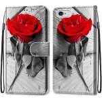 Coque pour iphone 6s / 6 (4, 7 pouces), etui en cuir pu portefeuille housse coque avec 360 degres silicone ...
