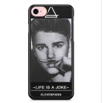 Coque iphone 7 plus et iphone 8 plus justin bieber eleven paris life is a joke moustache