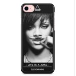 Coque iphone 7 plus et iphone 8 plus rihanna eleven paris moustache life is a joke