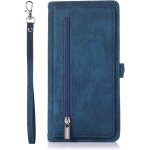 Coque pour iphone 8 - 1. 5m réglable lanyard fermeture eclair cuir etui portefeuille a rabat housse support ... Coque pour iphone 8 - 1. 5m réglable lanyard fermeture eclair cuir etui portefeuille a rabat housse support ...