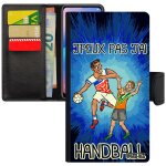 Coque pour iphone 8 porte cartes j'peux pas j'ai handball sport comique 4g bd humour housse portable ...