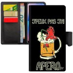 Coque iphone 8 plus a rabat j'peux pas j'ai apero noir 128 go biere humoristique humour noir drole 4g ...