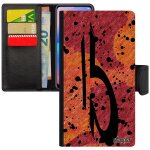 Coque iphone 8 plus simili cuir portefeuille signe du zodiaque balance femme housse astrologique smartphone ...