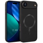 Coque pour iphone air, protection silicone liquide slim avec anneau magn�tique int�gr� - noir - efconnection ...