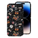 Coque iphone samsung tambours sur noir compatibilit pour etui 18 17 16 15 14 13 12 plus pro max galaxy ...