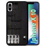 Coque pour iphone x - guitare 1 - noir