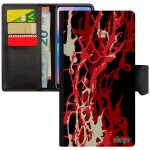 Coque iphone x peinture moderne rouge motif texture color� housse unique case decoratif original abstrait ...