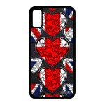 Coque iphone x silicone drapeau union jack angleterre anglais football noir aluminium coupe du monde ...