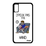 Coque iphone x en silicone j'peux pas y'a hand smartphone supporter texte noir blanc handball bande dessin�e ...