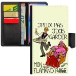 Coque pour iphone x simili cuir j'peux pas j'dois garder mon flamand rose je bumper bande dessin�e paradis ...